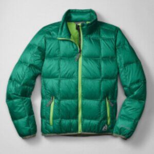 Eddie Bauer First Ascent Downlight Sweater, Women's Size Small, Green, Puffer